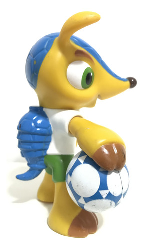 Mascote Fuleco De Vinil Copa Do Mundo 2014 12cm (Usado)
