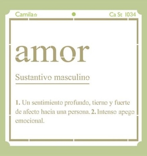 Plantilla Stencil Amor Ca St 1034 Camila