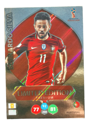 Carta Bernardo Silva - Mundial Rusia 2018 Limited Edition 