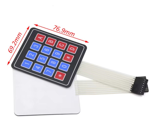 2 Piezas Teclado Matriz 4x4 Matricial Arduino