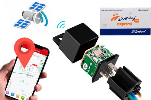 Imagen 1 de 7 de Gps Relay Relevador Espía Plug&play + Cuenta Administrativa