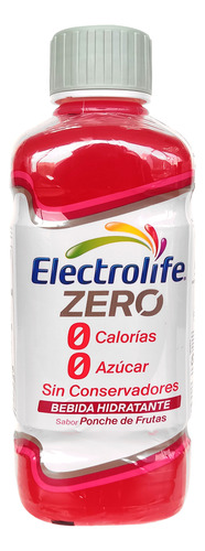 Electrolife Zero Suero Rehidratante Ponche De Frutas 6pz