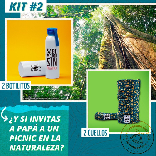 Kit Dia Del Padre # 2 - 2 Botilitos Metalico + 2 Cuellos