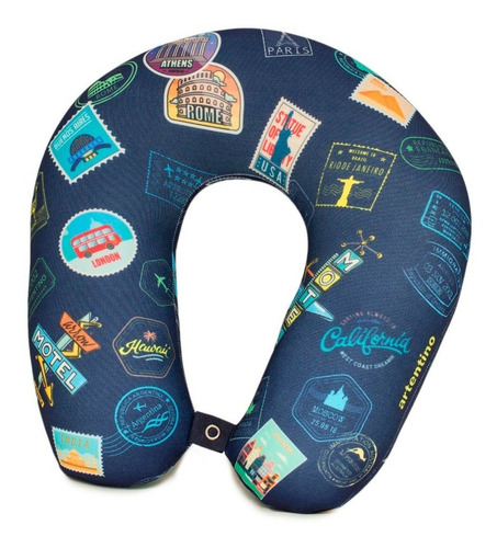 Imagen 2 de 3 de Almohada Cuello Viaje Relax Regalo Vacaciones Avión Hombre