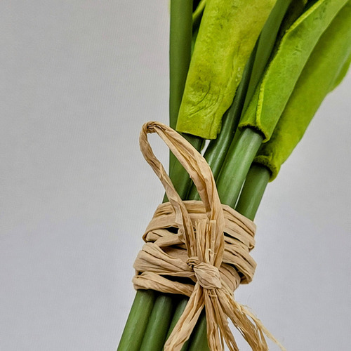Tulipa Branca 8 Hastes 27cm Flor Planta Artificial