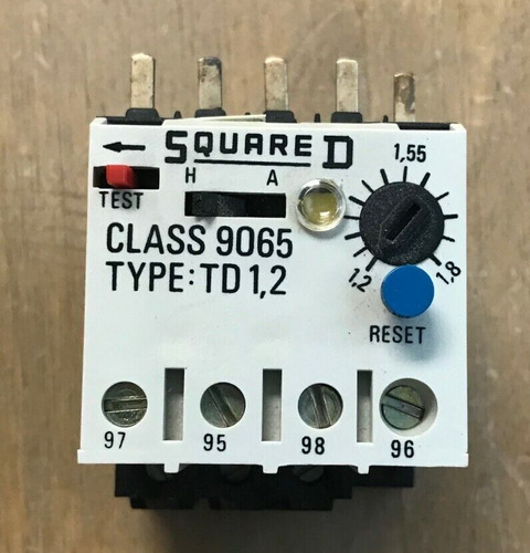 .square D Class 9065 Type Td 1,2 Series A Thermal Overlo Ssm