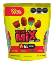 Comprar 3 Pza Surtido De Paletas Vero Mix Banda Fuego 65 Pzas