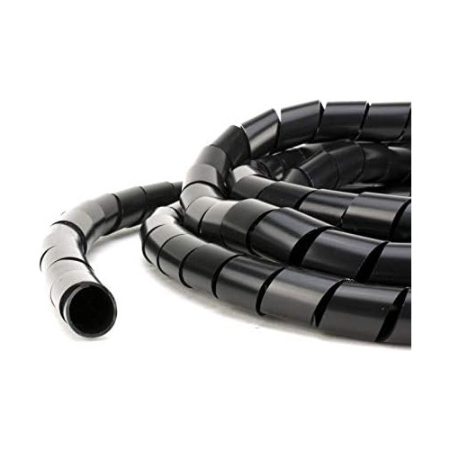 Envoltura Espiral De Polietileno Negro De 1/2 Pulgada -...