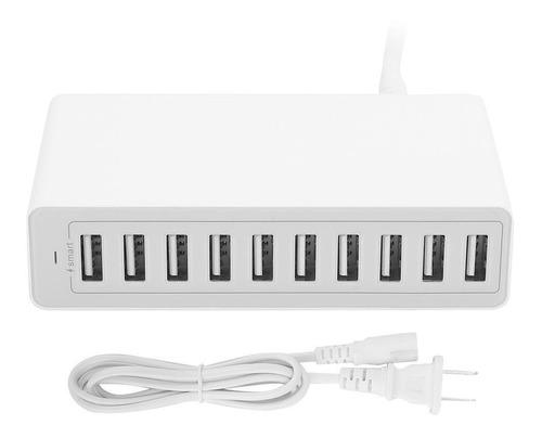 Dispositivo Multicargador De 10 Puertos Usb Carga Rápida 50