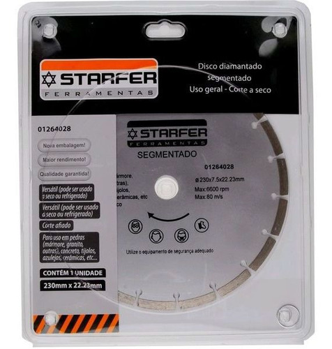 01 Pc Disco Diam.starfer Segment.9  X 22 - T-85017