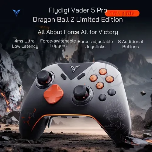 Flydigi Vader 5 Pro Dragon Ball Z Controle Wireless Preto