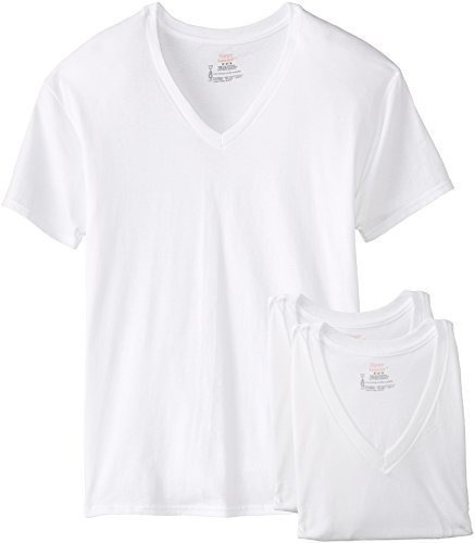 Hanes Para Hombre 3 Paquete De Camiseta Con Cuello En V