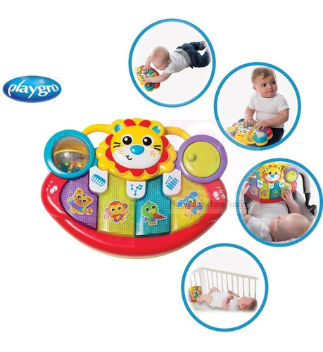 Piano Musical Para Bebe Lion Activity Kick Toy Playgro Edu