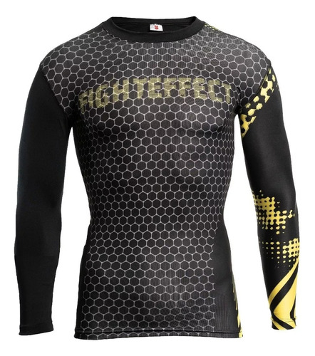 Rashguard Lycra Fight Effect Y17 Submission Mma No Gi Bjj