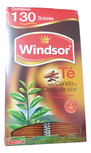 Chá Preto Canela Y Clavo Da Índia 1 Caixa 130sobres Windsor