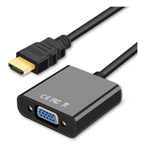 Cable Adaptador Convertidor Hdmi A Vga +regalo Cable 3.5mm