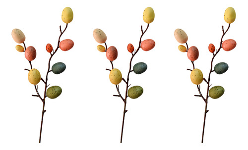 Arreglo Floral Para Decoración De Huevos Con Ramas De Árbole