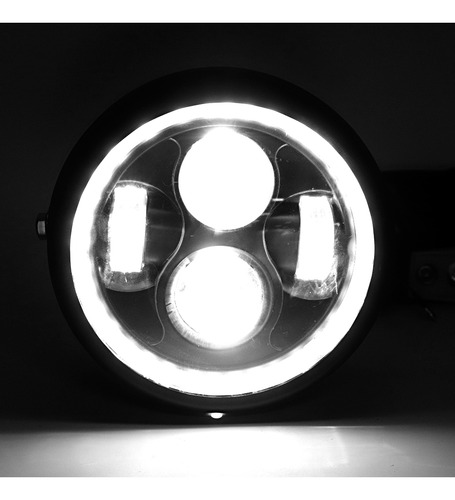Faro De Moto De Estilo Retro, Universal, Led Brillante