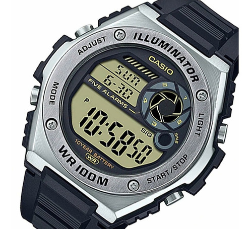 Reloj Casio Mwd-100h-9av 100m Sumergible Nuevo Modelo