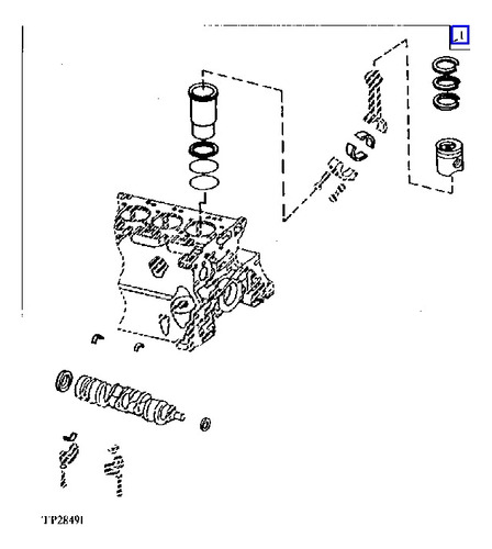 Kit De Reparacion Para Motor 4045 Con Piston Re505101 