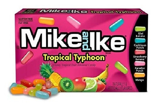 Dulces Mike And Ike Tropycal Typhoon 141 Gr Sabor Frutas
