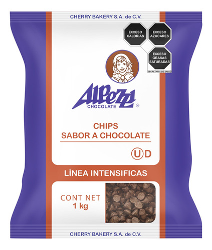 Chips Sabor Chocolate Semiamargo Alpezzi 1 Kg