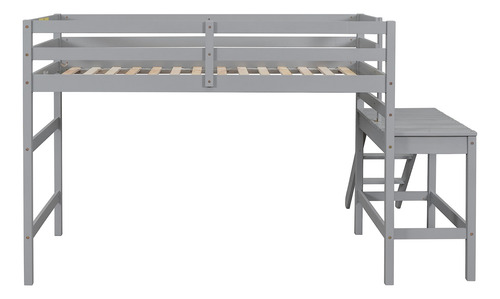 Rorigat Cama Baja Tipo Loft De Tamaño Individual Con Gris Nombre Del Diseño