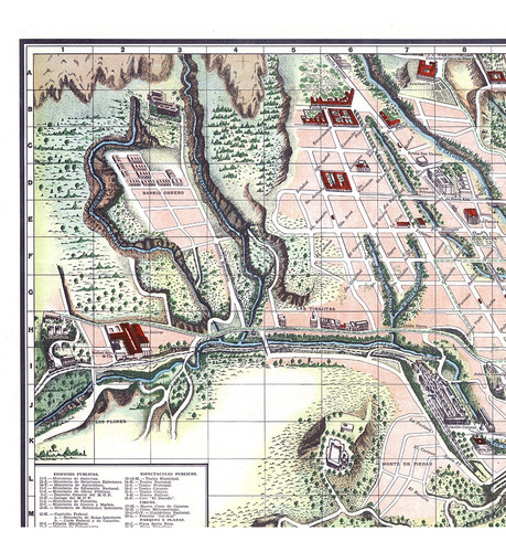 Plano Monumental De Caracas De Ramón Sosa Año 1935