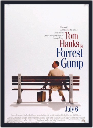 Quadro Forrest Gump O Contador De Histórias Cinema Filmes