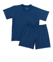 Comprar Kit 2 Pijamas Algodão Adulto Manga Curto Básico Masculino