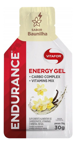 Energel Vitafor Endurance 30g - Sabor Baunilha Baunilha