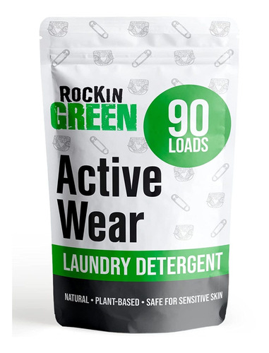 Rockin Green 45oz (90 Loads) Active Wear Detergent - All Nat