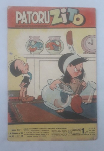 Historieta Comic Antiguo * Patoruzito * Nº 409 Ed. Quintern