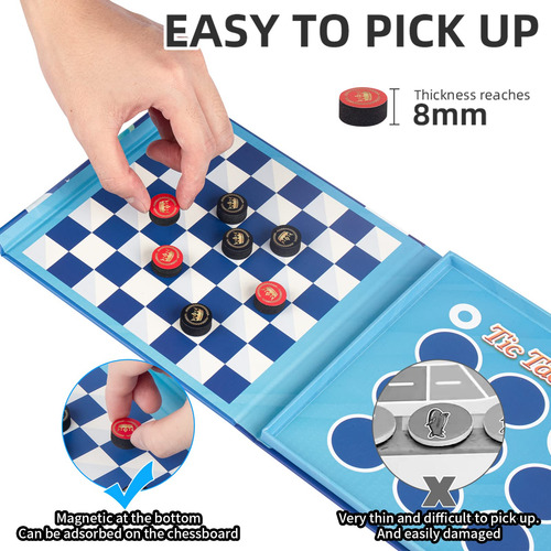 Juego De Damas 2 En 1 Magnético Para Niños Pequeños