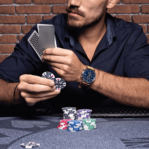 Relógio Masculino Pl Agent 007 Azul Caramelo 42mm Esportivo Bisel Prateado