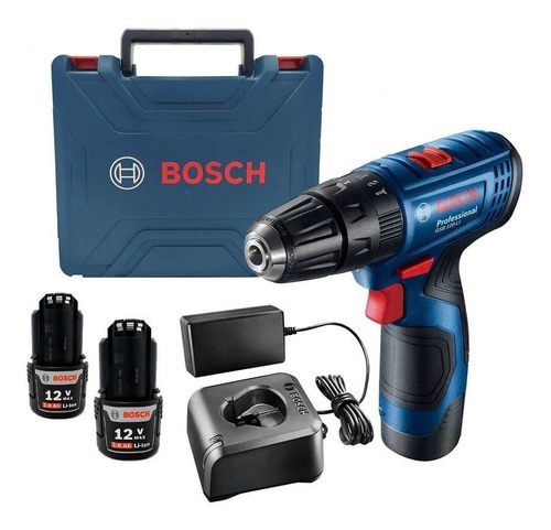 Taladro Percutor Bosch Gsb 120 Li Con 2 Baterías 2.0 Ah 