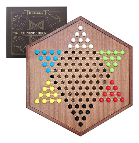 Juego De Damas Chinas De Madera De 17 Pulgadas Mejorado Con
