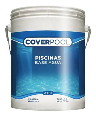 Pintura Al Agua Para Piletas Piscinas Venier Mate 4 Lts Azul