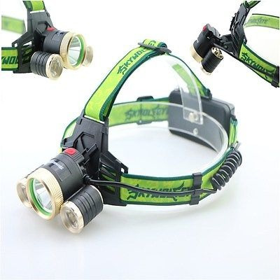30000lm Cree Xm-l 3t6 Linterna Cabeza Lámpara 2 X 18650 Bate