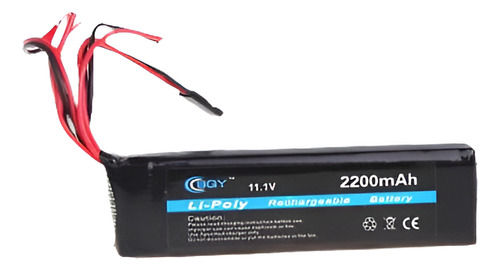 Bqy Transmisor Lipo Batería 11.1v 2200mah Conector 3 Jr Futa