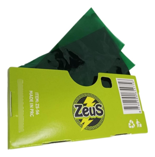Papelillo Trasparente Celulosa Zeus, 50 Unidades - Aqua Live Sabor Verde