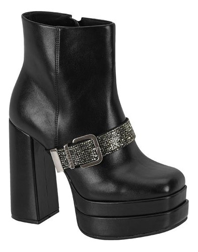 Botas  Vizzano Dama Taco 12cm 3094 101 Negro Napa Natshoes