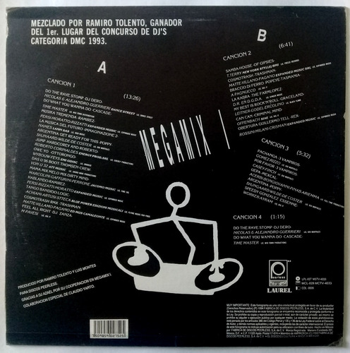 Varios - Megamix I (vinil) Mixed Ramiro Tolento Dmc Dj 90´s (Usado)