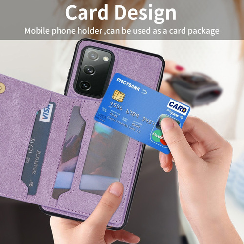 B Funda De Tarjeta Wallet For Samsung S21 Fe S21 Ultra Plus