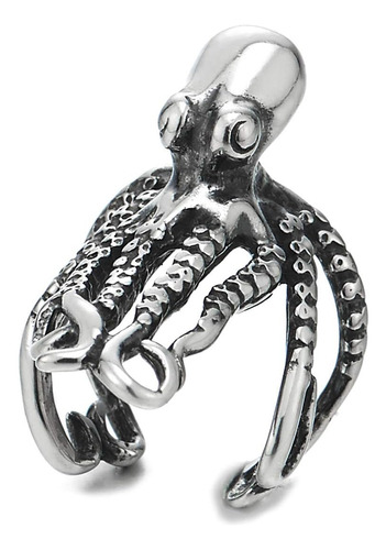 Hombres Mujeres Acero Gótico Vintage Octopus Ear Cuff Ear Cl