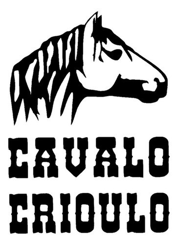 Adesivo Cavalo Crioulo - Rodeo West 15462