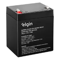 Comprar Elgin 12v 5ah Vrla Selada (nobreaks, Automação, Balanças)
