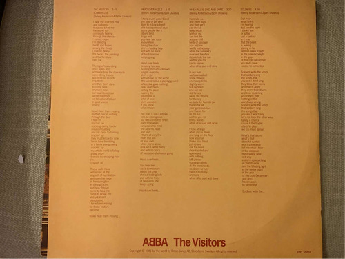 Vinilo Abba The Visitors Che Discos (Usado)