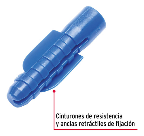 Taquetes Plástico 3/8 Fiero - 15x Pack