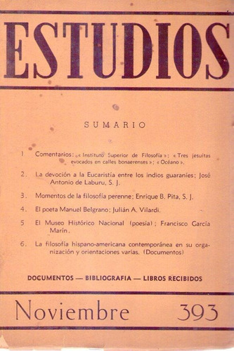 Estudios - No. 393 * Tomo 72 * Noviembre 1944 